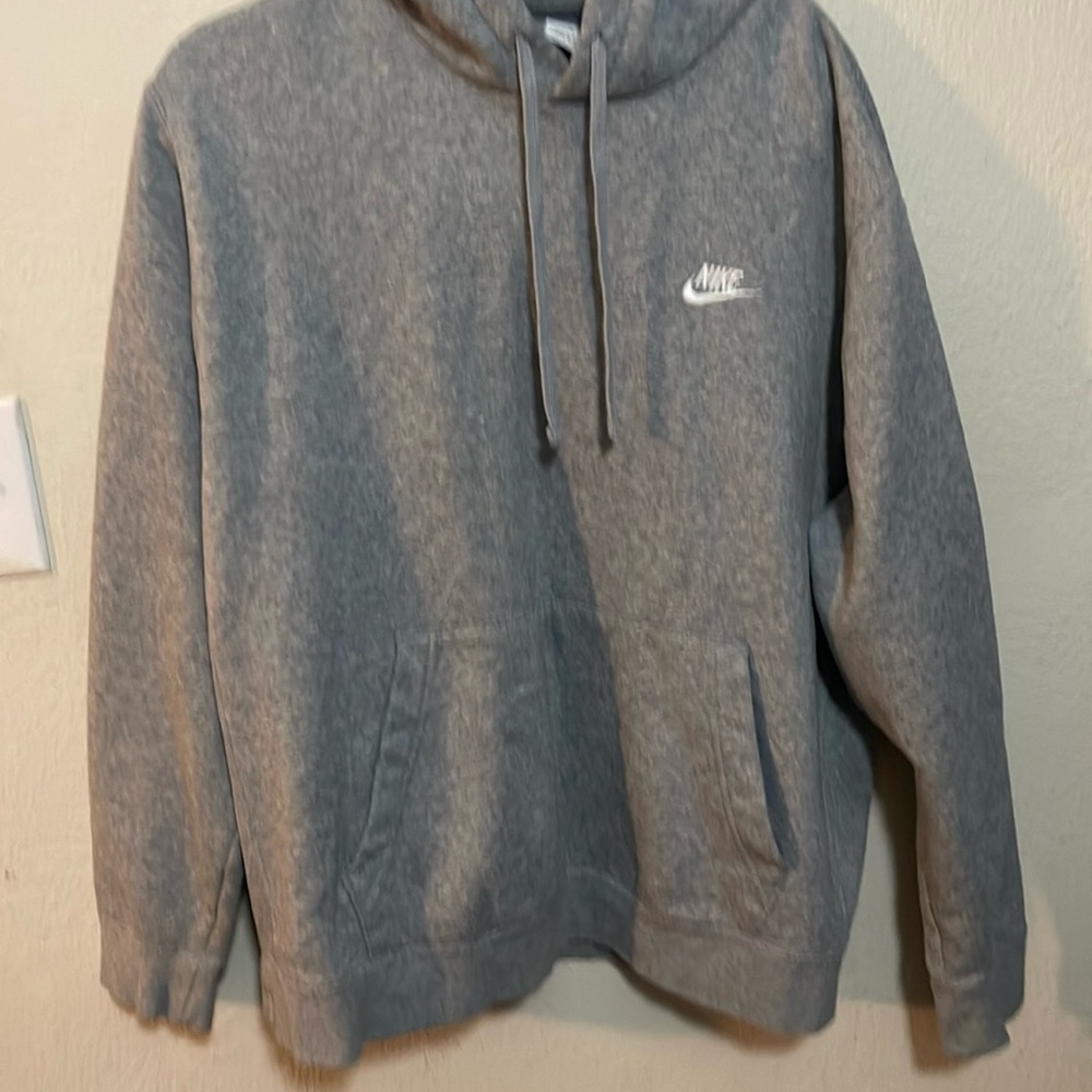 Gray Nike hoodie